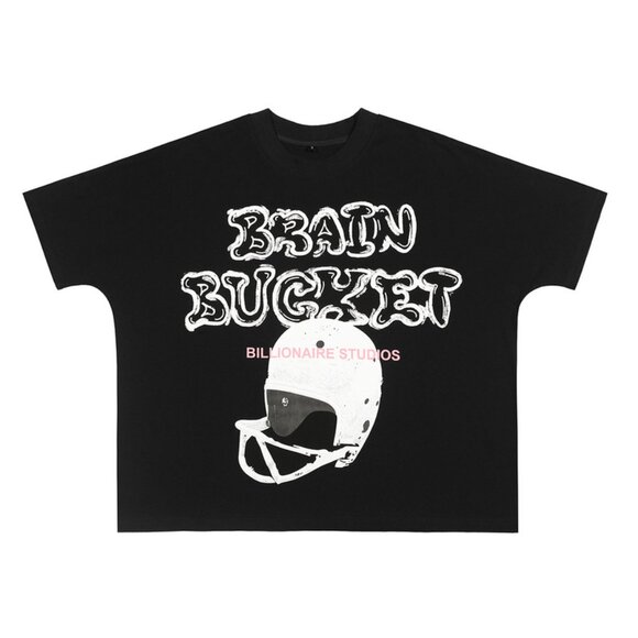Edgy Brain Bucket Graphic Tee by Billionaire Studios